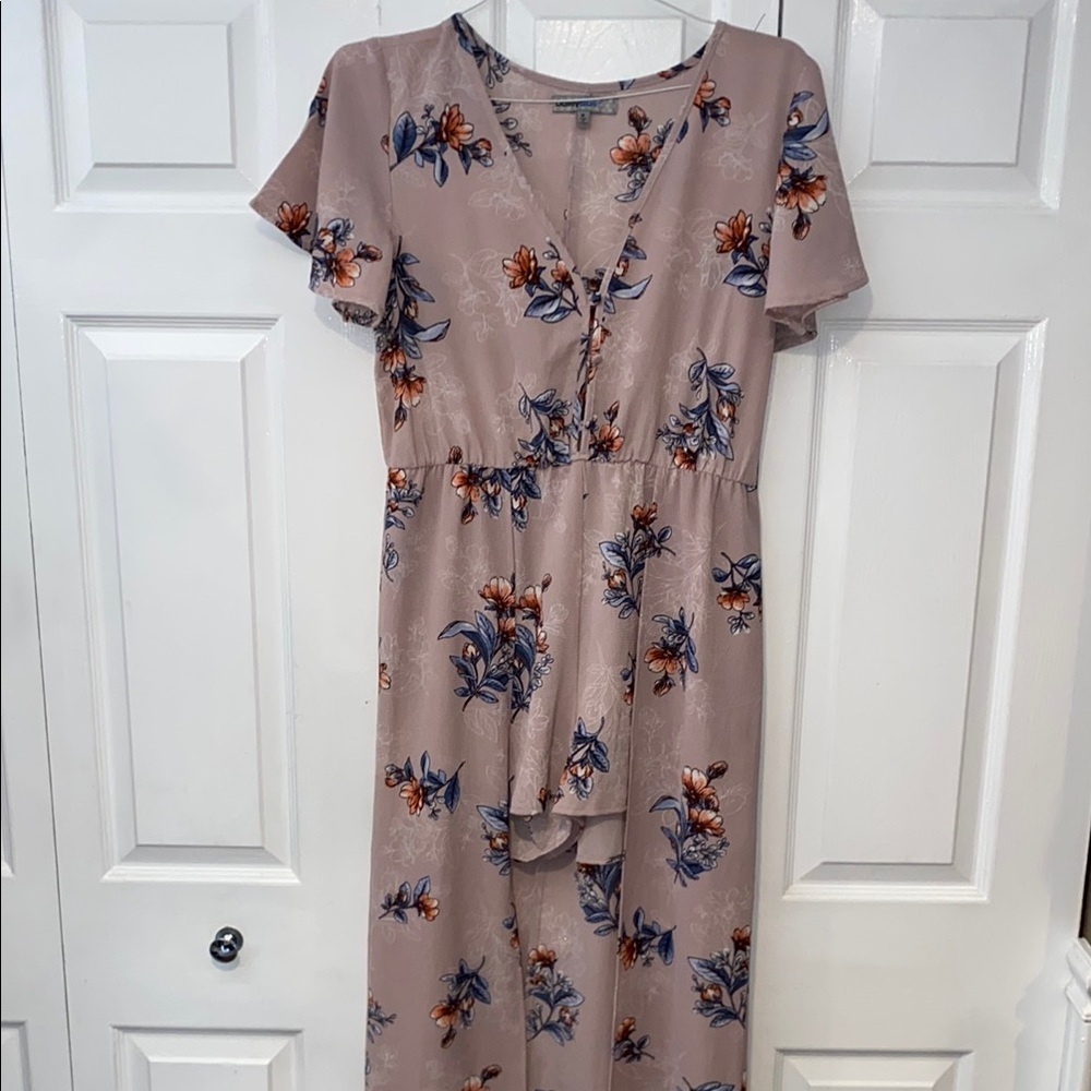 Bailey lie Floral Print V-Neck shorts/dress